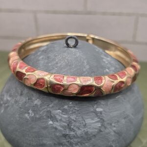 923.  Vintage Joan Rivers Enamel Bangle Bracelet
